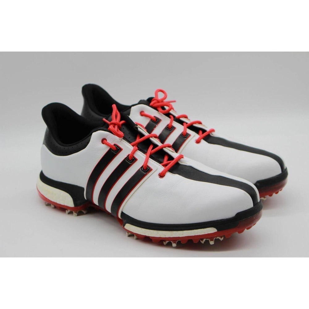 Adidas Mens Tour360 XT Boost Golf Shoes White Black Red BB7922 Size 9